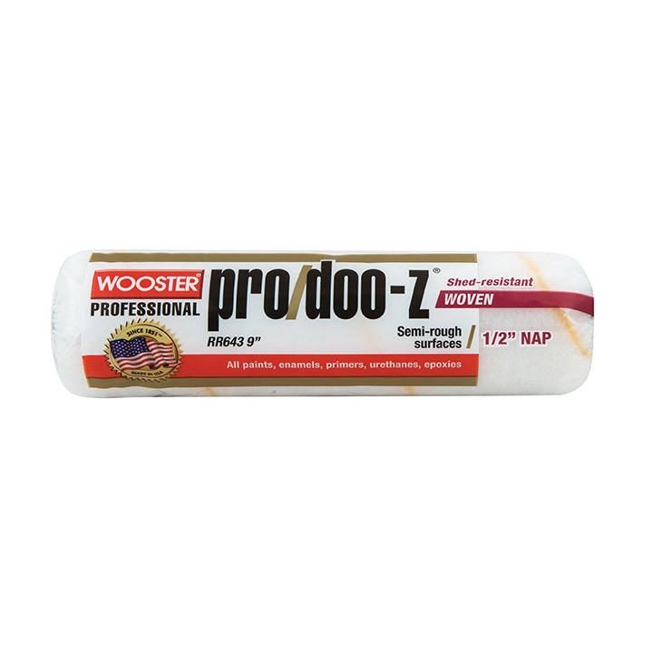Wooster PRO/DOO-Z® 9" Roller Cover 1/2" Nap - Case of 12