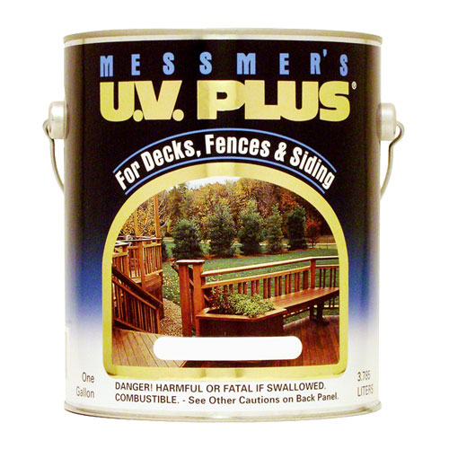 Messmer’s UV Plus, Premium Deck & Wood Stain, MC-504, Sequoia Red, 1 Gallon