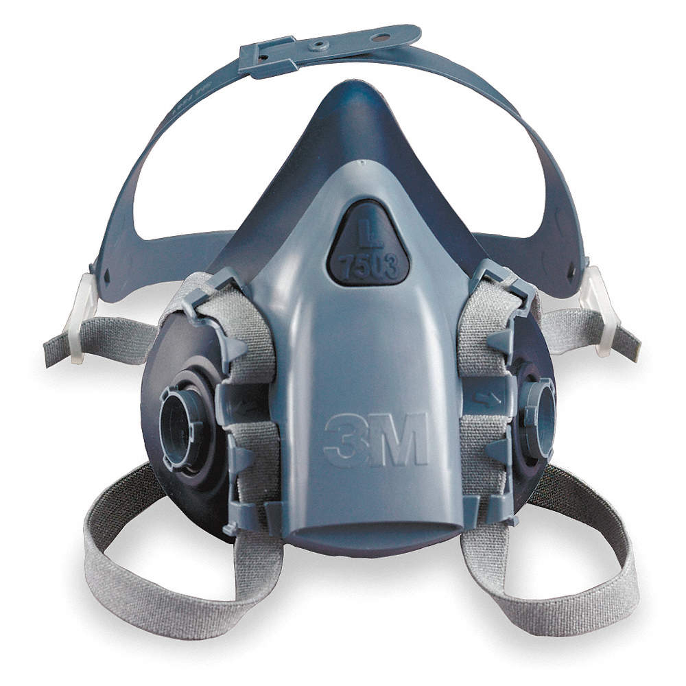 3M Reusable Half Mask Respirator with CoolFlow Valves, Large, 7503 - Click Image to Close