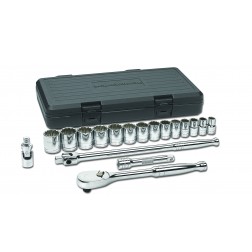Gearwrench Socket Set 1/2" Dr. 12pt. SAE 18pc. - Click Image to Close