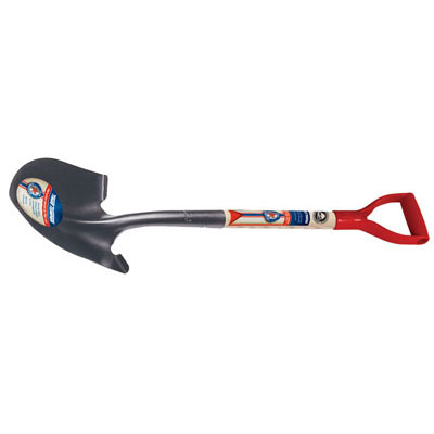 True Temper 1564400 True American Round Point Shovel with Poly D-grip - Click Image to Close