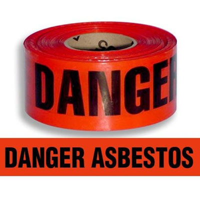 "Danger Asbestos" - Caution Tape - Safety Banner - 3" x 1000" - Click Image to Close