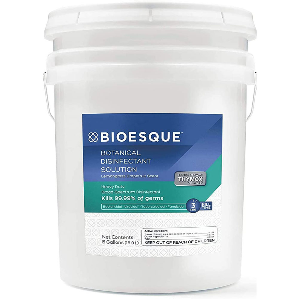 Bioesque Botanical Disinfectant Solution, Kills 99.9% of Bacteria, 5 Gallons - Click Image to Close