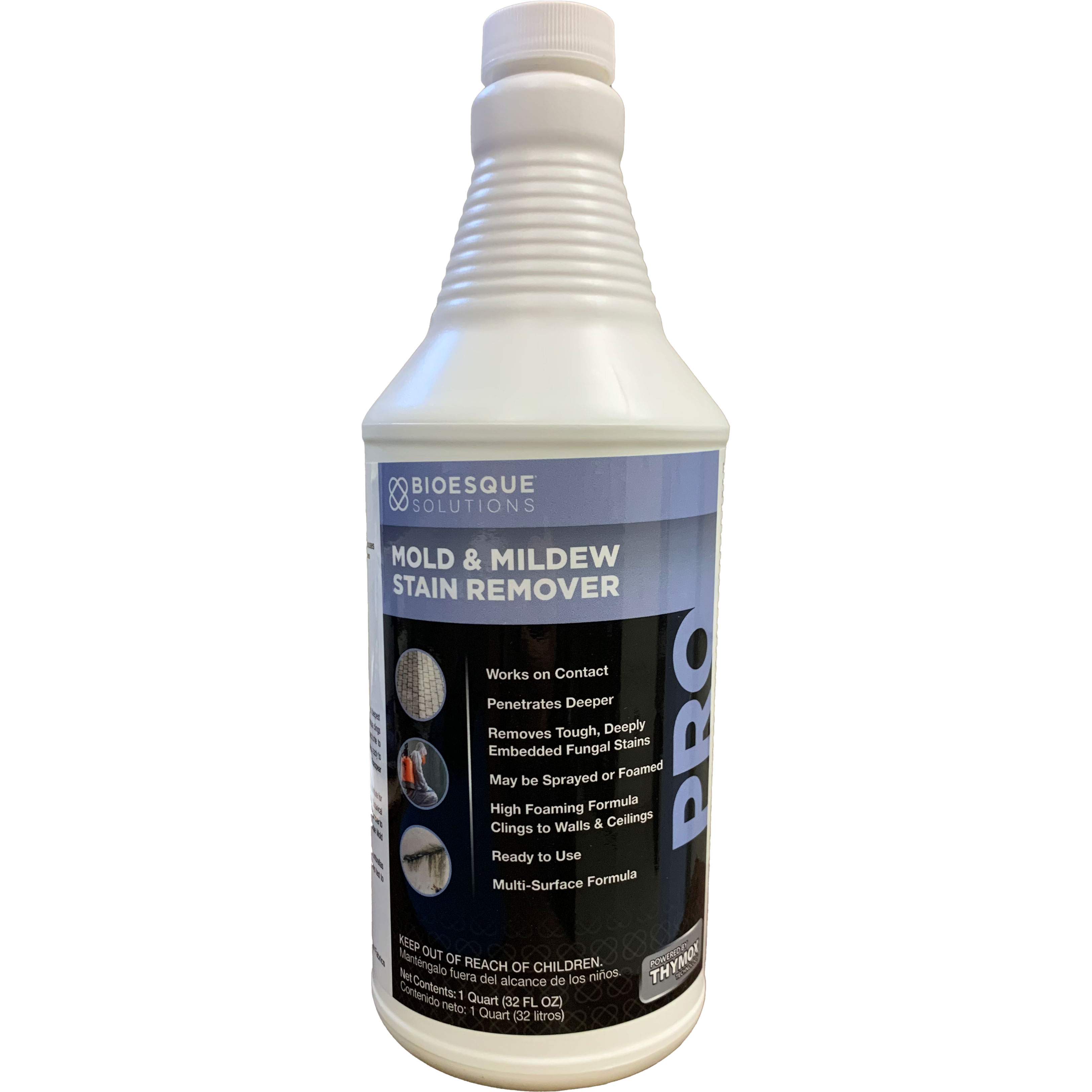 Bioesque Mold & Mildew Stain Remover, 1 Quart Spray Bottle - Click Image to Close