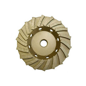 Diamond Turbo Cup Wheel for Floor Grinder - 18 Segment - 4.5" - Click Image to Close