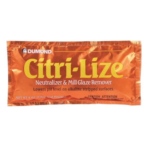 Dumond 2030 Citri-Lize Neutralizer and Mill Glaze Remover, 8oz Packet - Click Image to Close