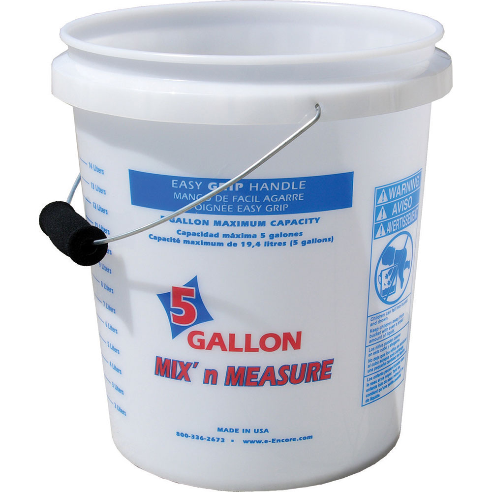 5 Gallon Clear Measure / Foam Grip - $14.99