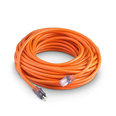 Coleman Cable Extension Cord - Heavy Duty - Lights - 100 Foot - Click Image to Close