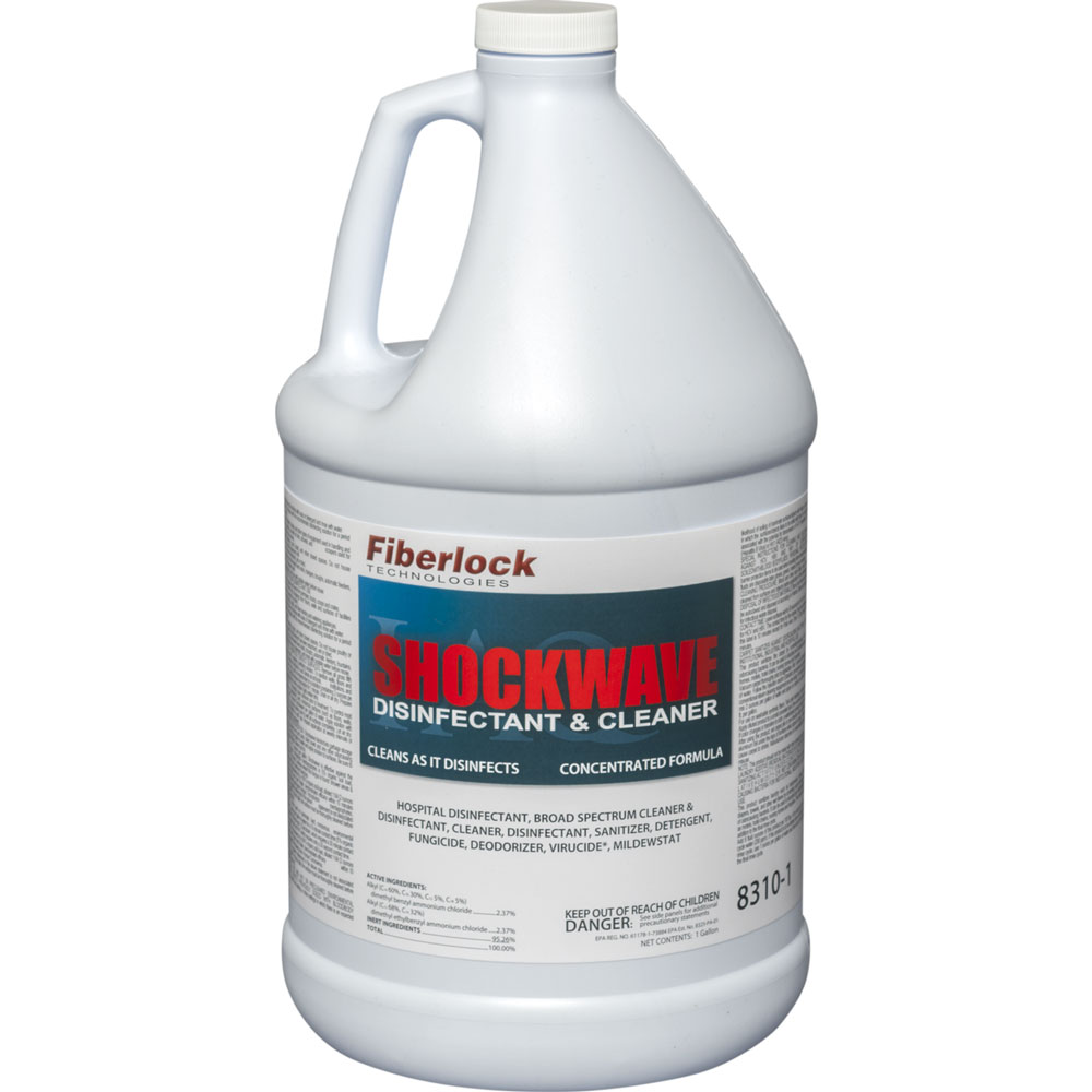Fiberlock Shockwave Disinfectant and Cleaner Concentrate, 8310 - 1 Gallon - Click Image to Close