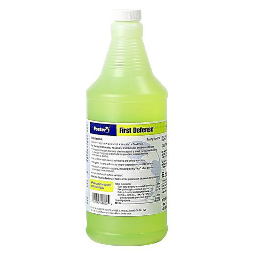 Foster First Defense 40-80 Ready-to-Use Disinfectant, EPA Registered, Case of 6 32oz Bottles