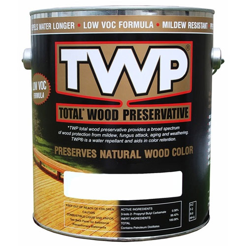 TWP® Wood Preservative Oil Stain, 1500 Series, 1 Gallon, Semi Transparent Colors - 1504 Black Walnut - Click Image to Close