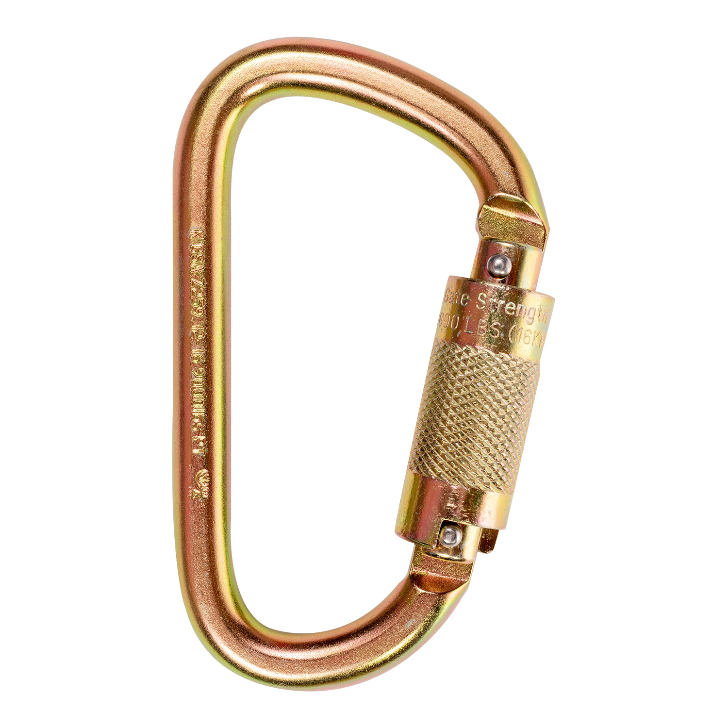 KStrong Small Steel Carabiner (ANSI), .84" Gate Opening, UFC401100 - Click Image to Close