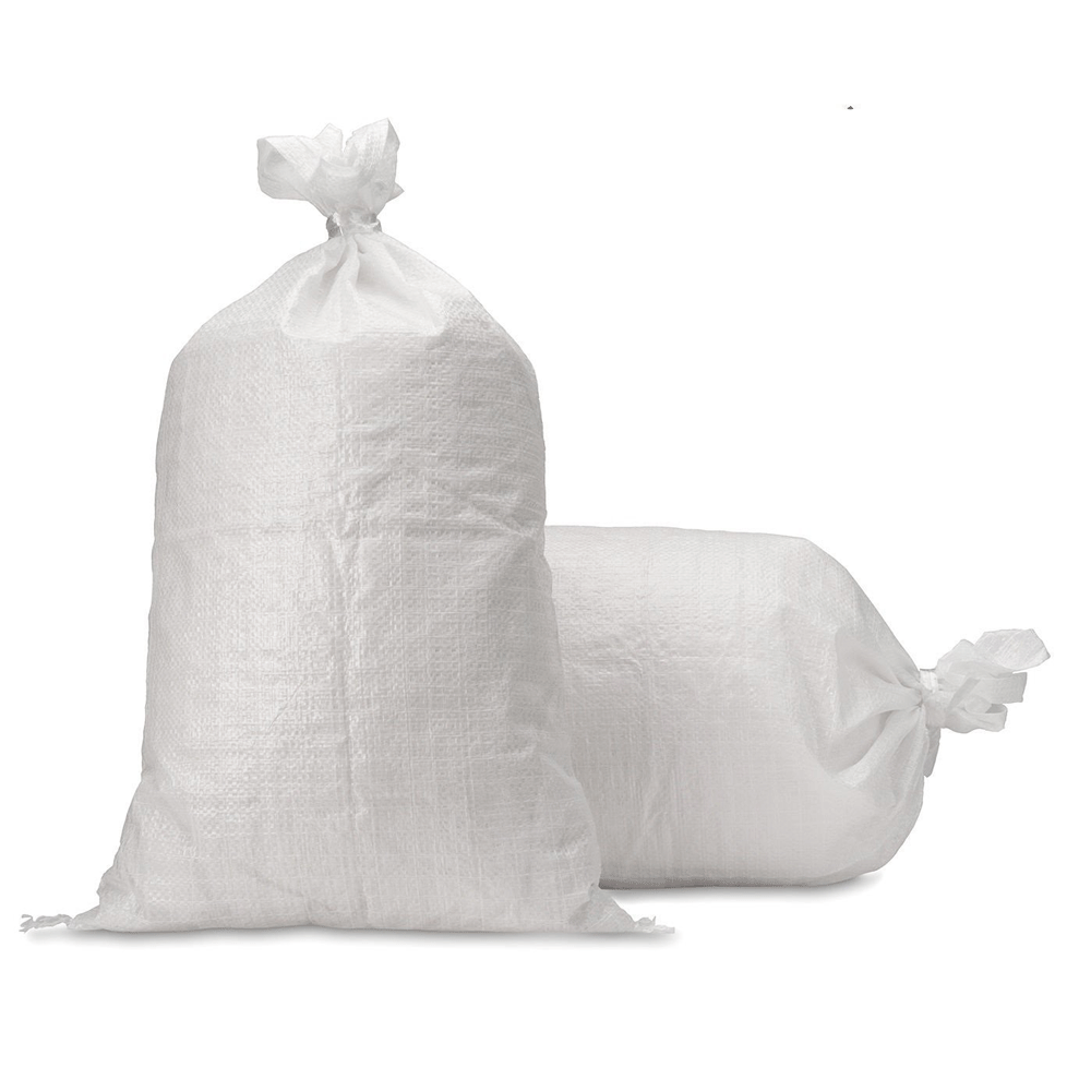 Woven Polypropylene Bags 30x40 - 50pk Poly Sacks - White - Durable