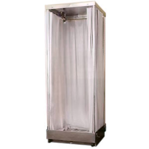 Fiberlock Klean-Pop - Portable Shower Stall - Mobile Unit - Wheels - Click Image to Close