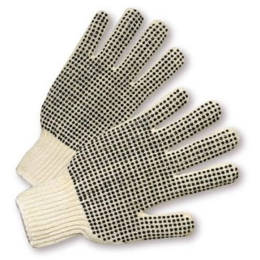 West Chester String Knit Gloves W/PVC Dots 708SKBS (dozen) - Click Image to Close